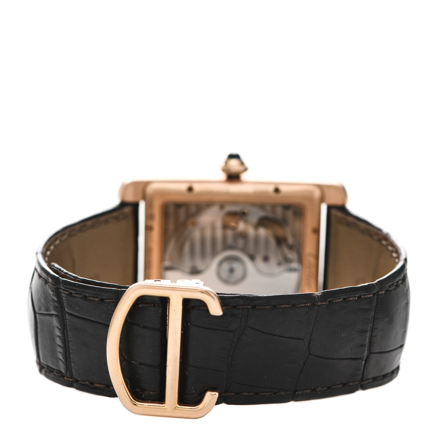 18K PInk Gold Alligator 34mm Tank MC Automatic Watch