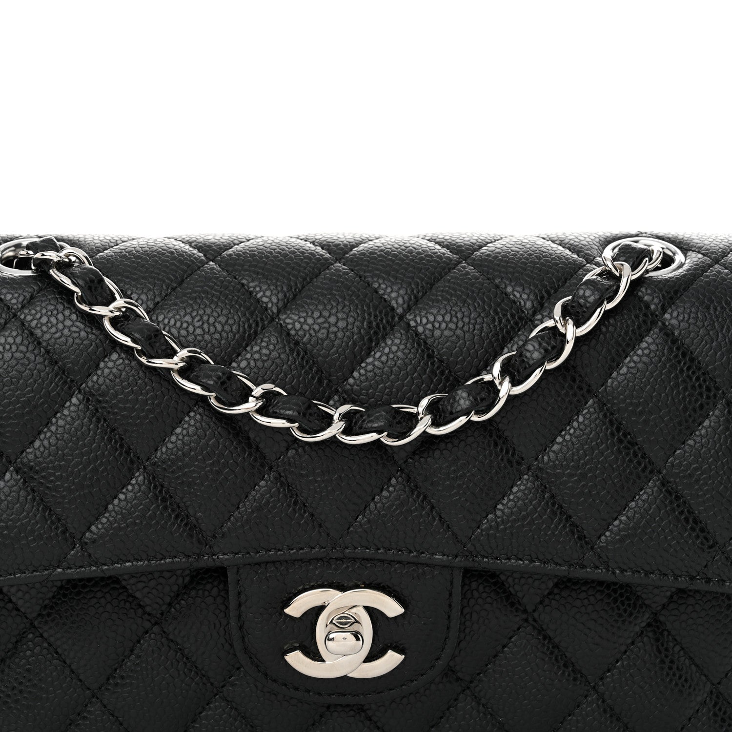 Chanel Caviar Quilted Small Double Flap Black 8 of 12