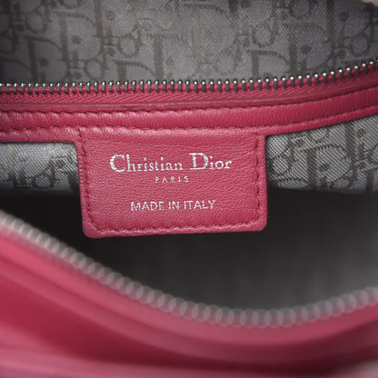 Christian Dior Lambskin Cannage Large Lady Dior Pink 6 of 13