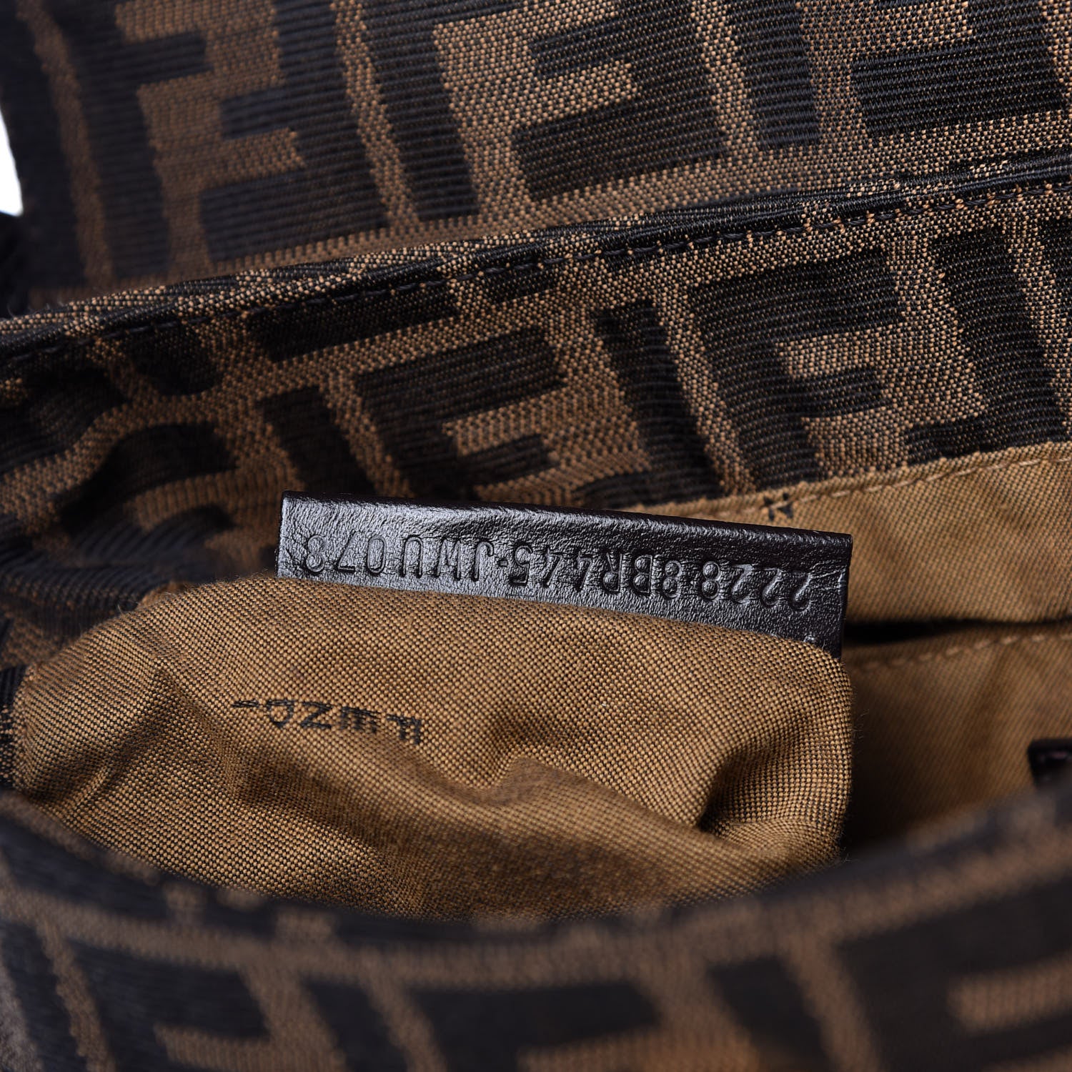 Fendi Zucca Small Chef Shoulder Bag Tobacco 9 of 10