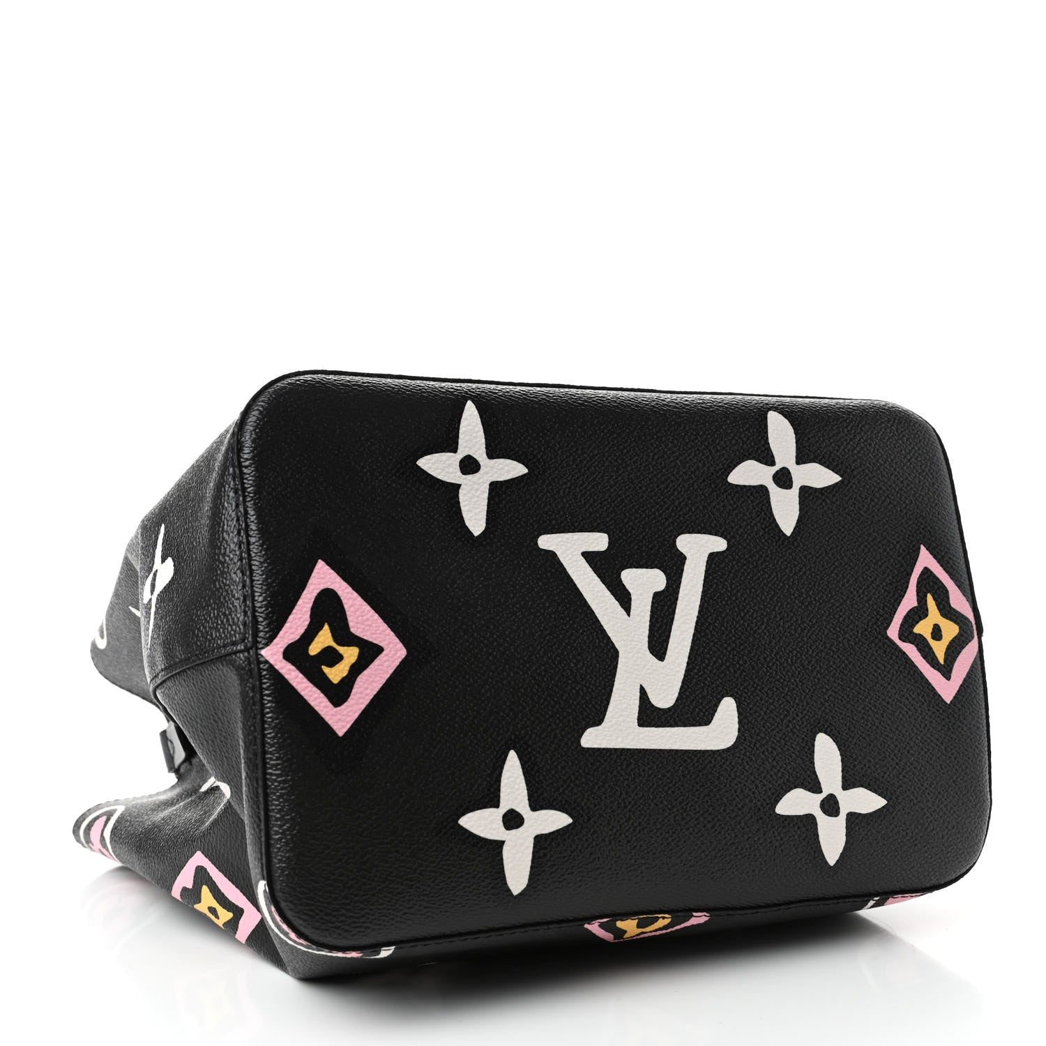 バッグ LV Louis Vuitton Monogram Giant Wild At Heart Neonoe MM Black 833342