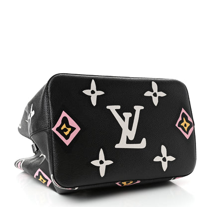 Louis Vuitton Monogram Giant Wild At Heart Neonoe MM Black 3 of 4