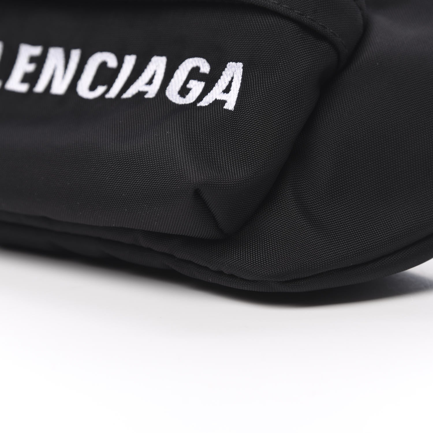 Balenciaga Sport Nylon Logo Embroidered Wheel Beltpack Black 10 of 10