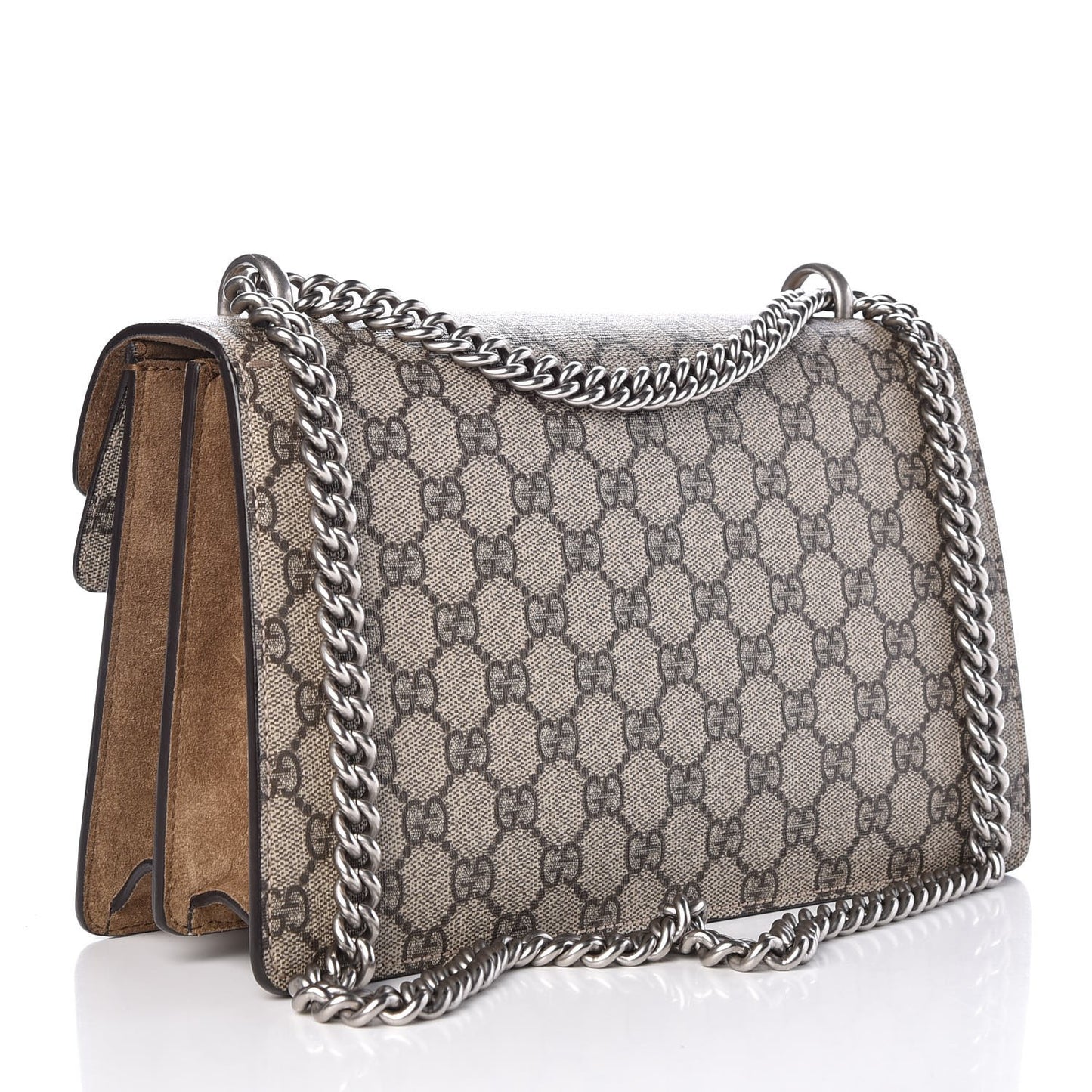 GG Supreme Monogram Small Dionysus Shoulder Bag Taupe