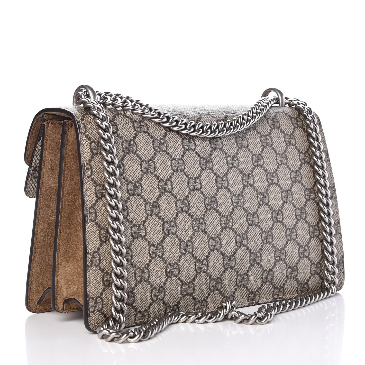 Gucci GG Supreme Monogram Small Dionysus Shoulder Bag Taupe 3 of 11