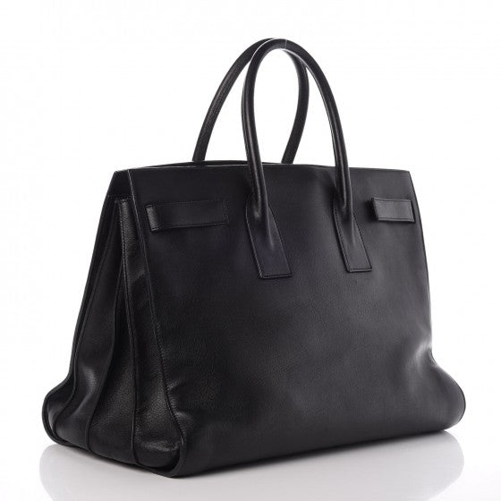 Saint Laurent Calfskin Large Sac De Jour Carryall Black 3 of 8