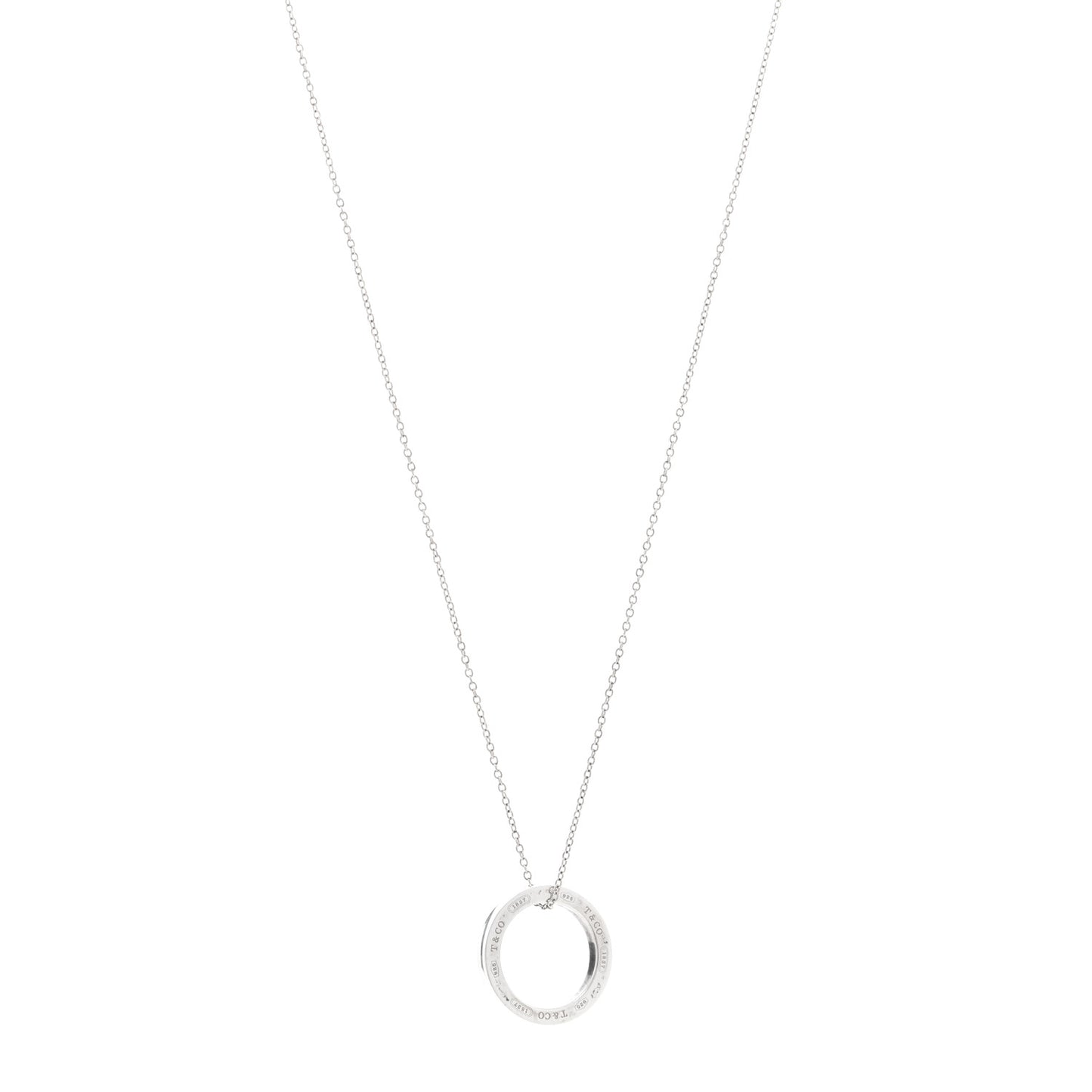 Sterling Silver 1837 Circle Pendant Necklace