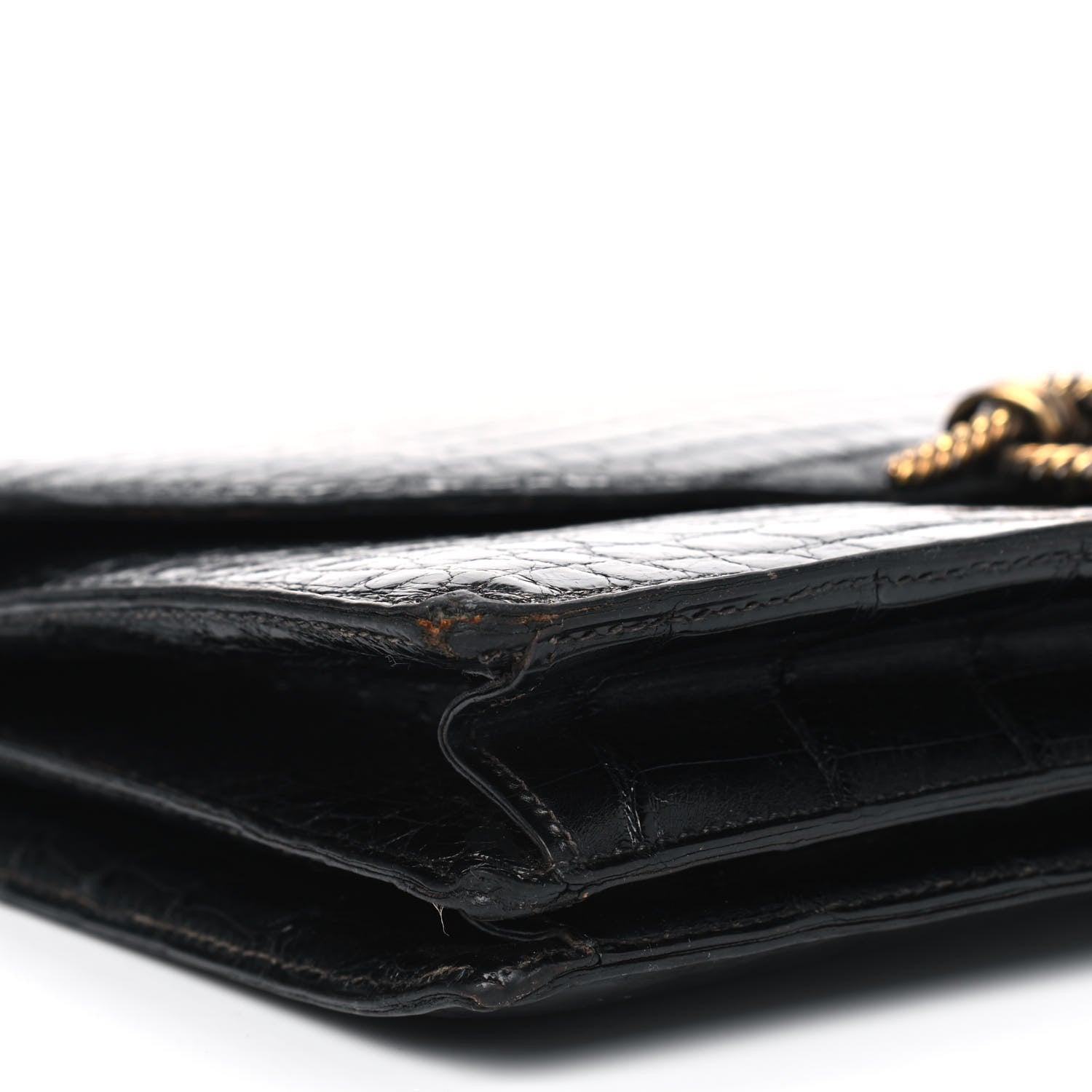 Hermes Shiny Crocodile Sac Cordeliere Black 6 of 13