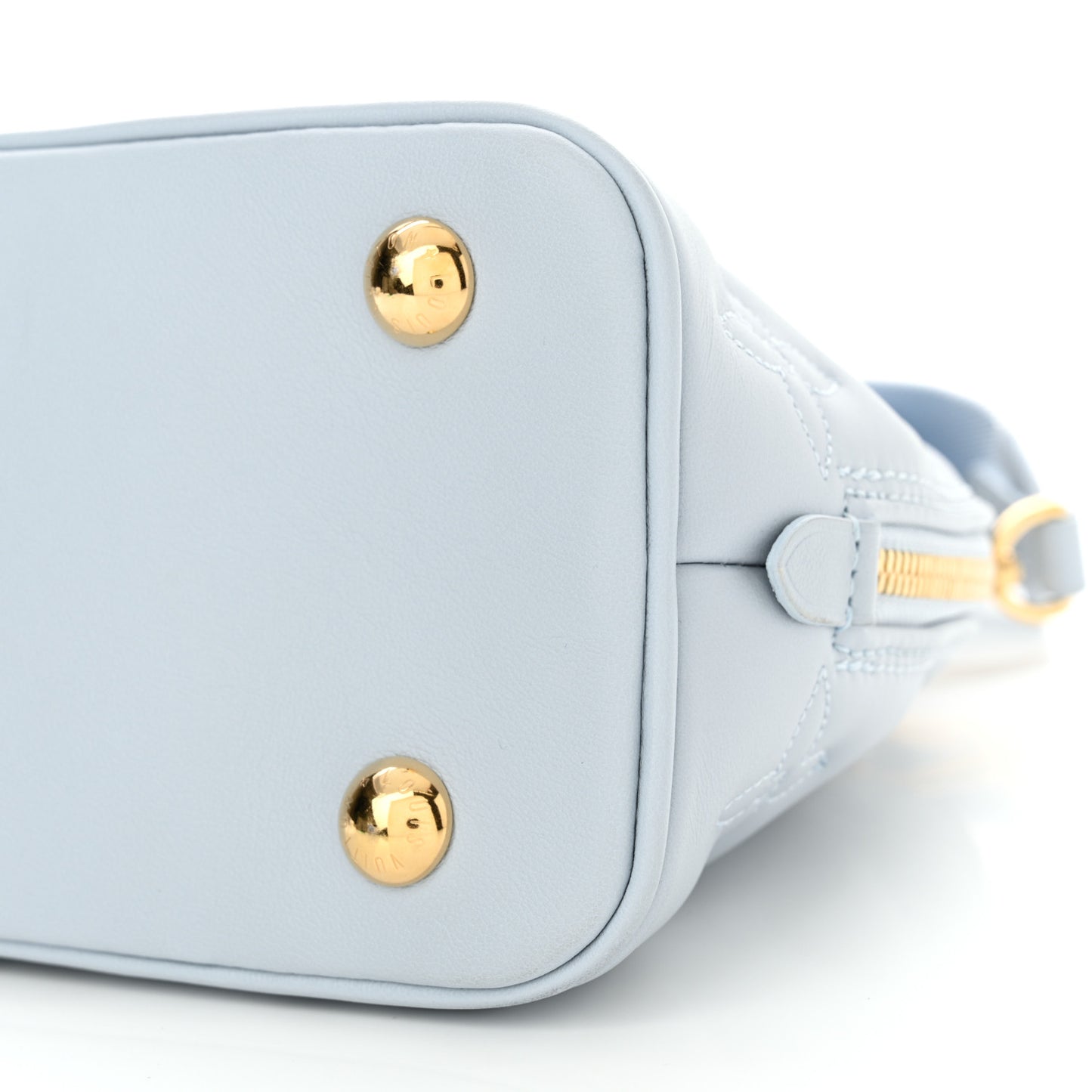 Calfskin Bubblegram Alma BB Ice Blue