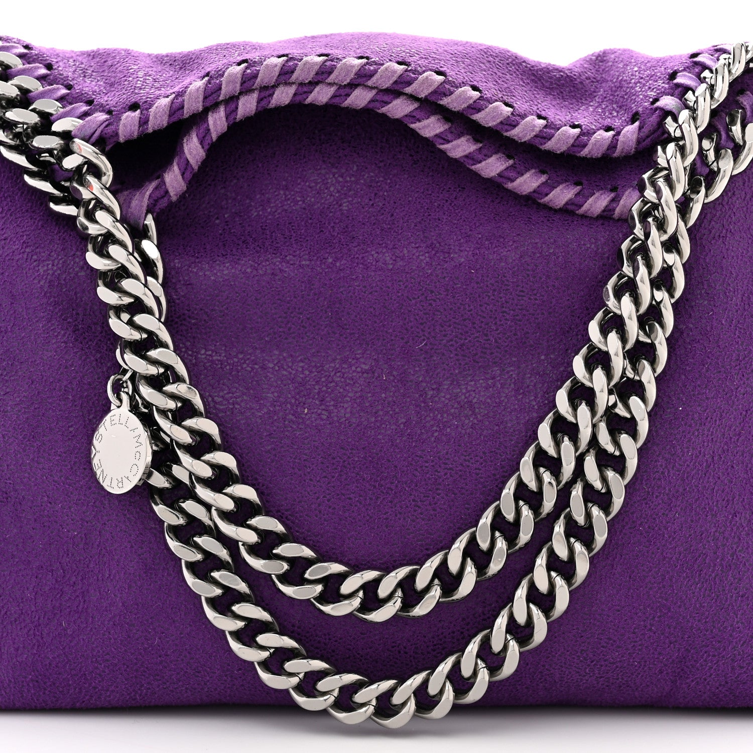 Stella McCartney Shaggy Deer Mini Falabella Tote Bright Purple 8 of 11