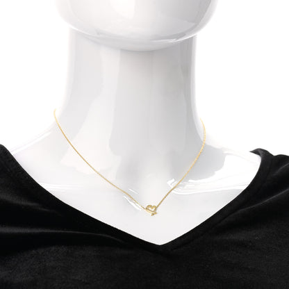 Tiffany 18K Yellow Gold Mini Paloma Picasso Loving Heart Pendant Necklace 2 of 6