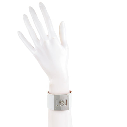 Hermes Epsom Kelly Dog Cuff White 2 of 6