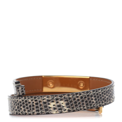 Hermes Lizard Rivale Double Tour Bracelet T2 Ombre 3 of 7