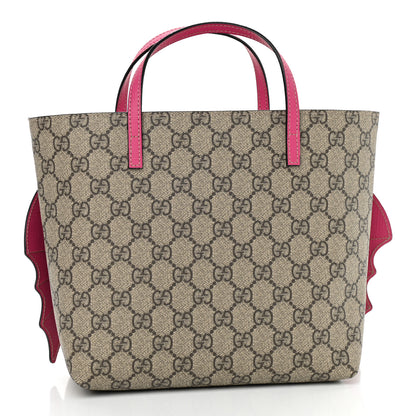Gucci GG Supreme Monogram Kid's Monster Tote Pink 3 of 10