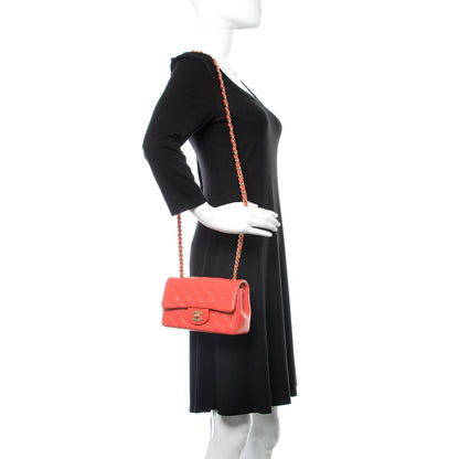 Chanel Lambskin Quilted Mini Rectangular Flap Red 2 of 10
