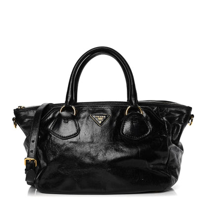 Prada Vitello Shine Tote Black 1 of 15