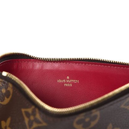 Louis Vuitton Monogram Felicie Chain Wallet Zippered Insert Fuchsia 6 of 6