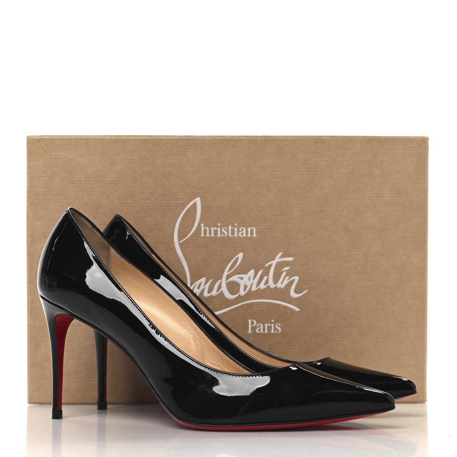 Christian Louboutin Patent Kate 85 Pumps 38.5 Black 9 of 9