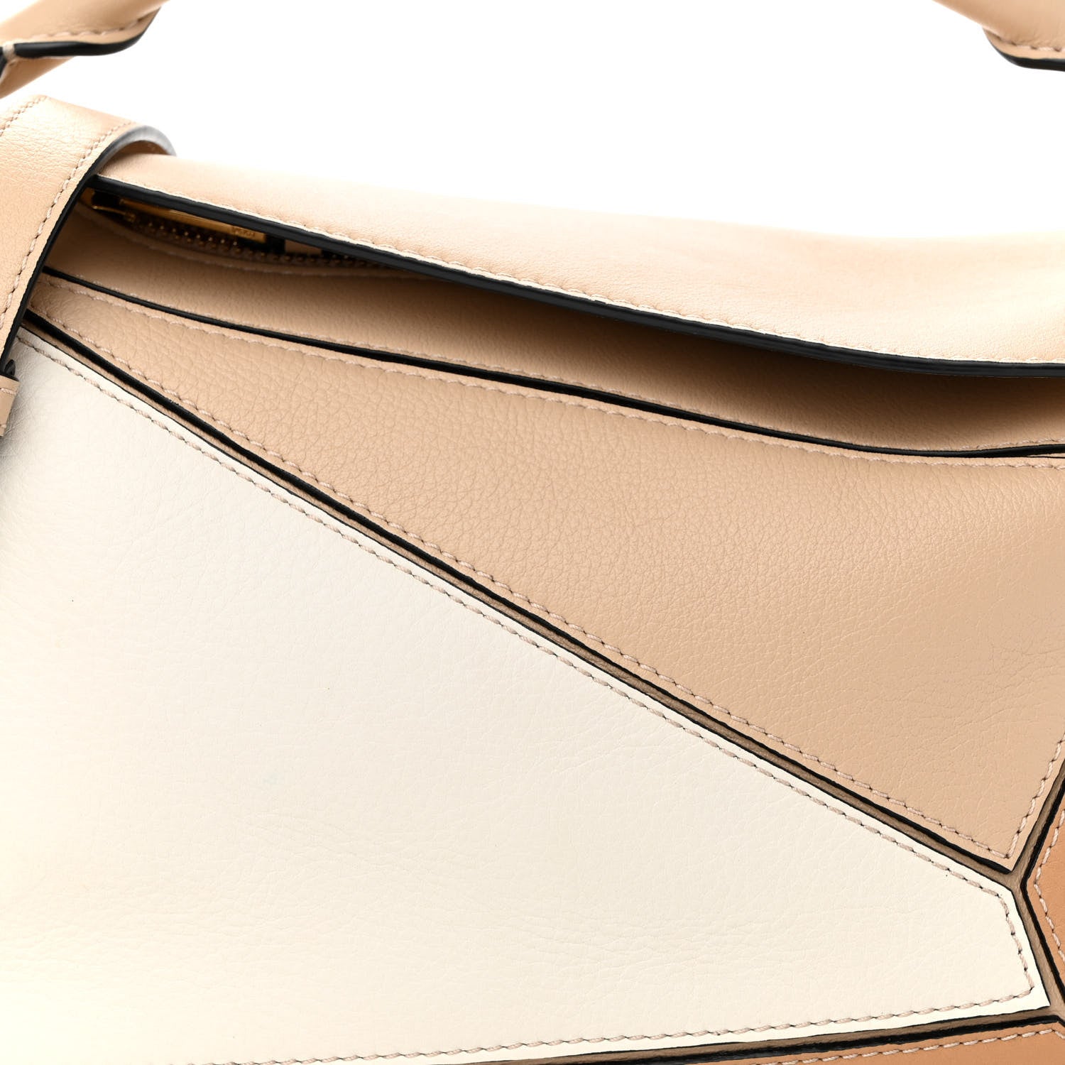 Loewe Calfskin Small Puzzle Bag Dusty Beige Soft White 8 of 12