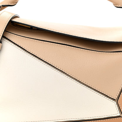 Loewe Calfskin Small Puzzle Bag Dusty Beige Soft White 8 of 12