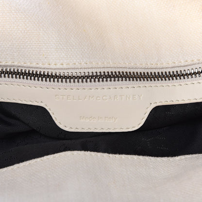 Stella McCartney Linen Falabella Fold Over Tote Pure White 7 of 11