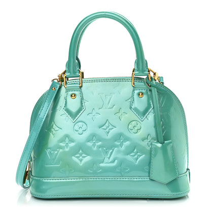 Louis Vuitton Vernis Alma BB Blue Lagon 1 of 12