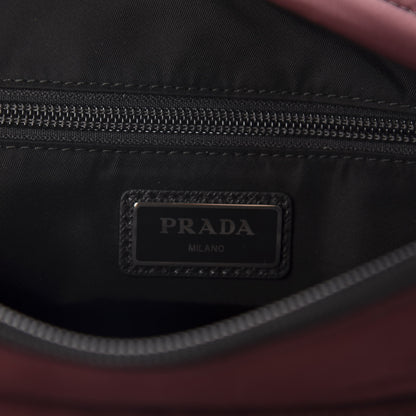 Prada Tessuto Nylon Saffiano Crossbody Granato 8 of 11