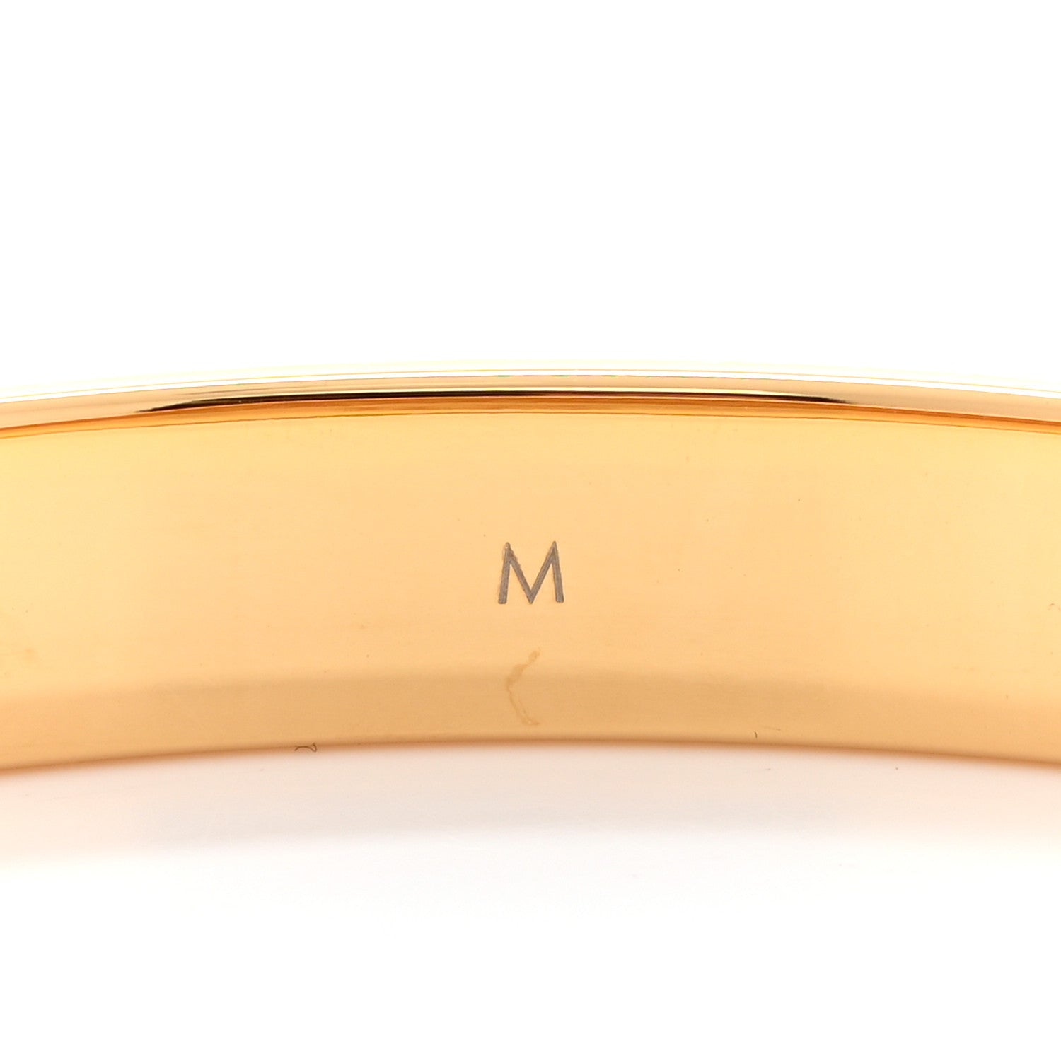 Louis Vuitton Brass Crystal Monogram Nanogram Strass Cuff M Gold 6 of 8
