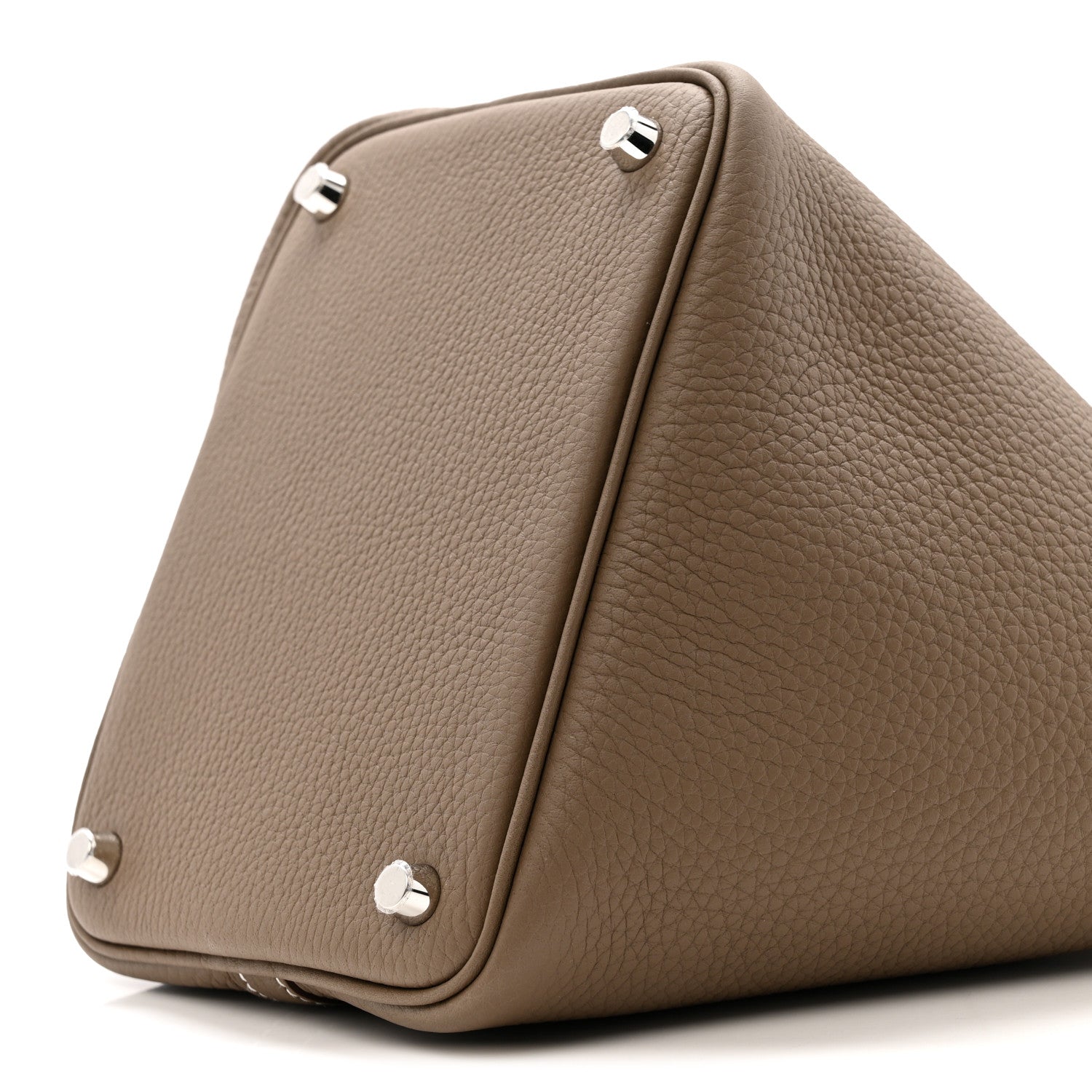 Hermes Taurillon Clemence Picotin Lock 18 PM Etoupe 9 of 10
