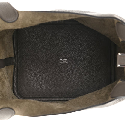 Hermes Taurillon Clemence Picotin Lock 22 MM Etain 5 of 10