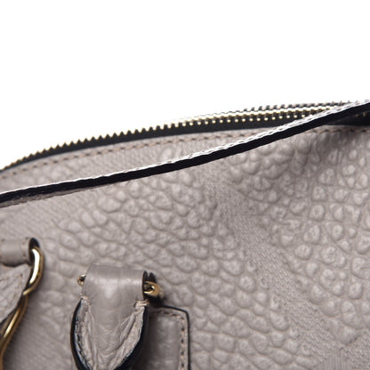 Burberry Heritage Grain Check Embossed Small Orchard Bowling Bag Pale Grey 16 of 17