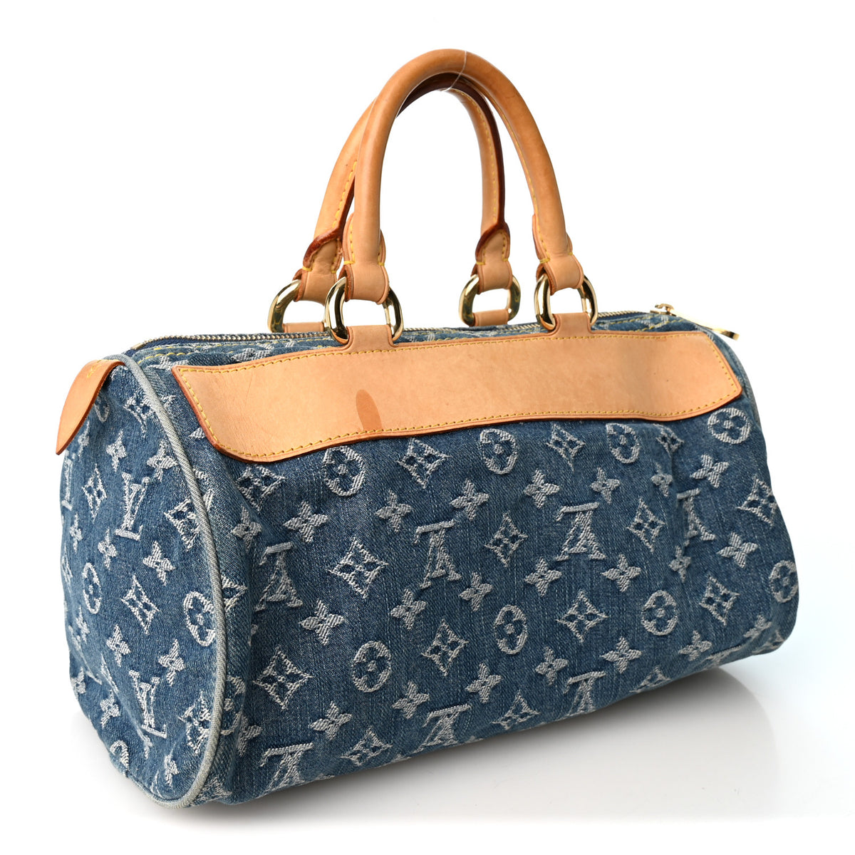 Louis Vuitton Monogram Denim Neo Speedy Blue 2 of 12