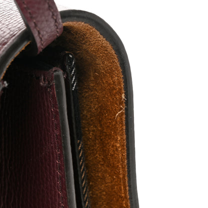 Burberry Derby Calfskin House Check Small Macken Crossbody Bag Mahogany Red 15 of 16