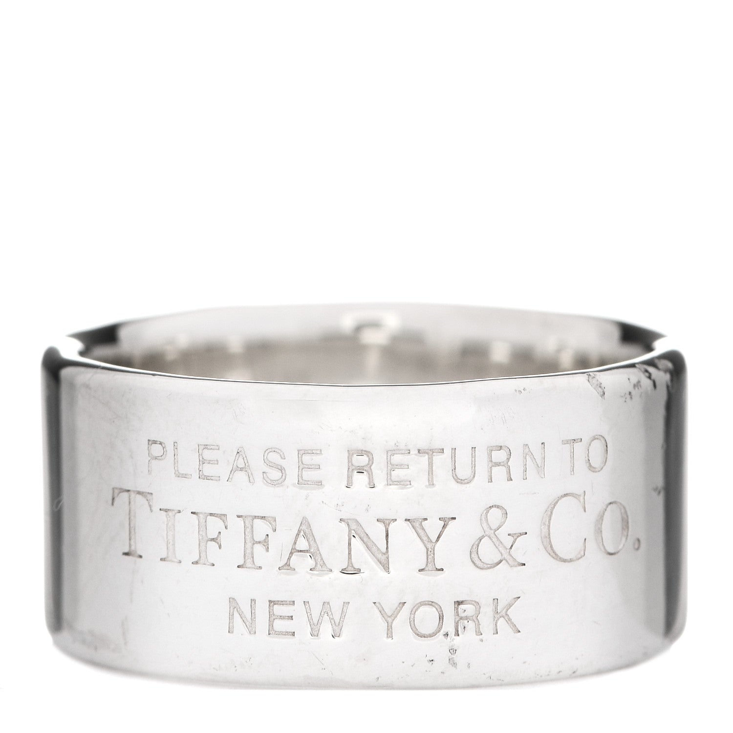Tiffany Sterling Silver Wide Return to Tiffany Ring 59 8.75 1 of 6