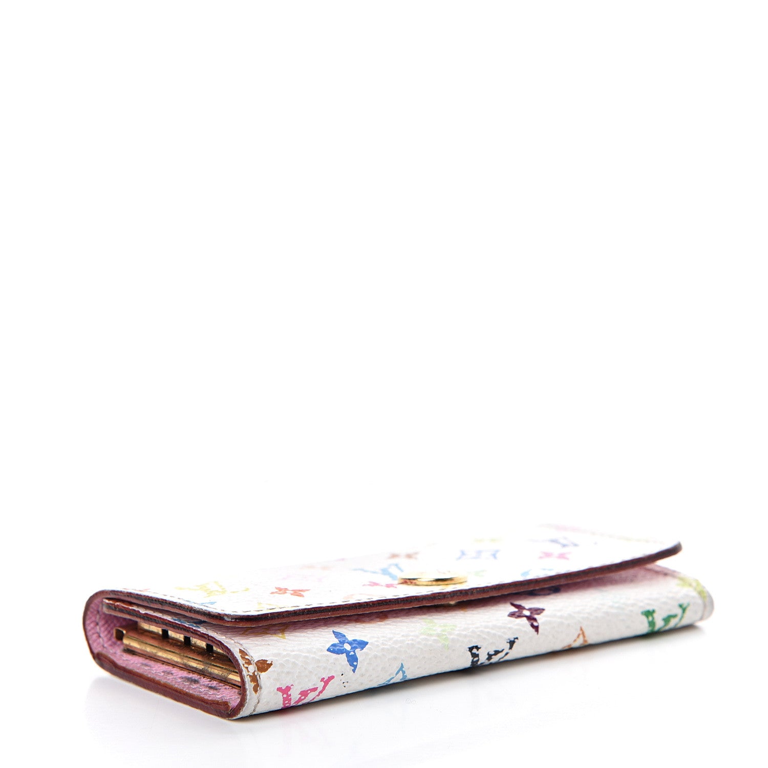 Louis Vuitton Monogram Multicolor Multicles 4 Key Holder White Litchi 3 of 13