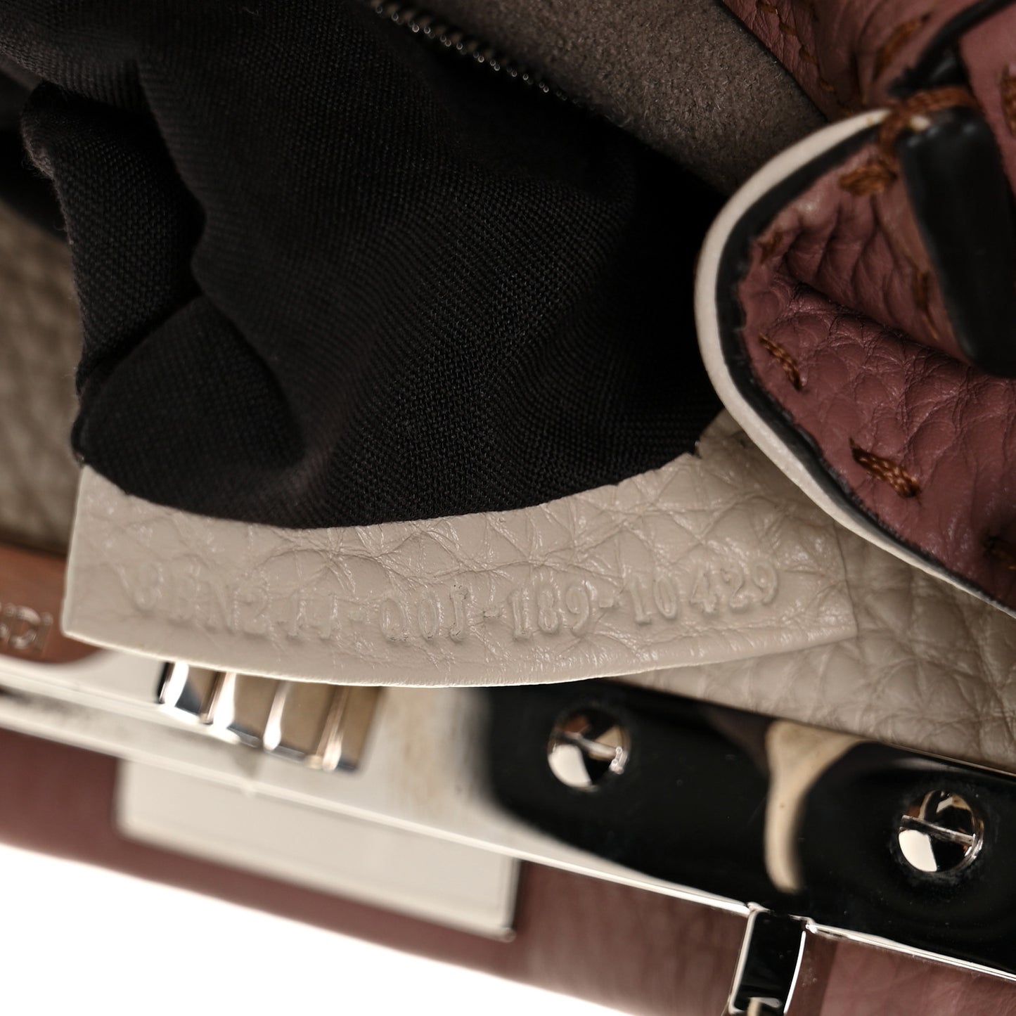 Cuoio Romano Selleria Bi-Color Mini Peekaboo Iconic Satchel English Rose Camelia
