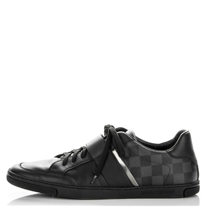 Louis Vuitton Calfskin Damier Graphite Cover Sneakers 10 1 of 7