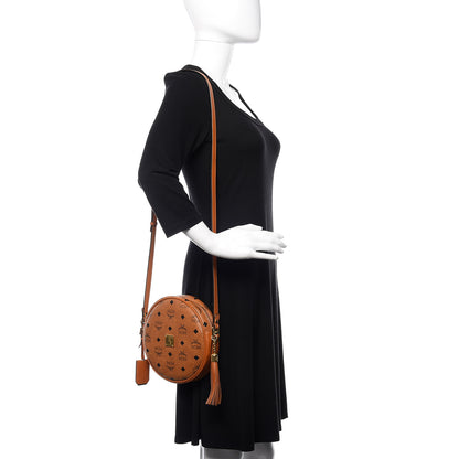 MCM Visetos Medium Heritage Tambourine Cognac 1 of 8