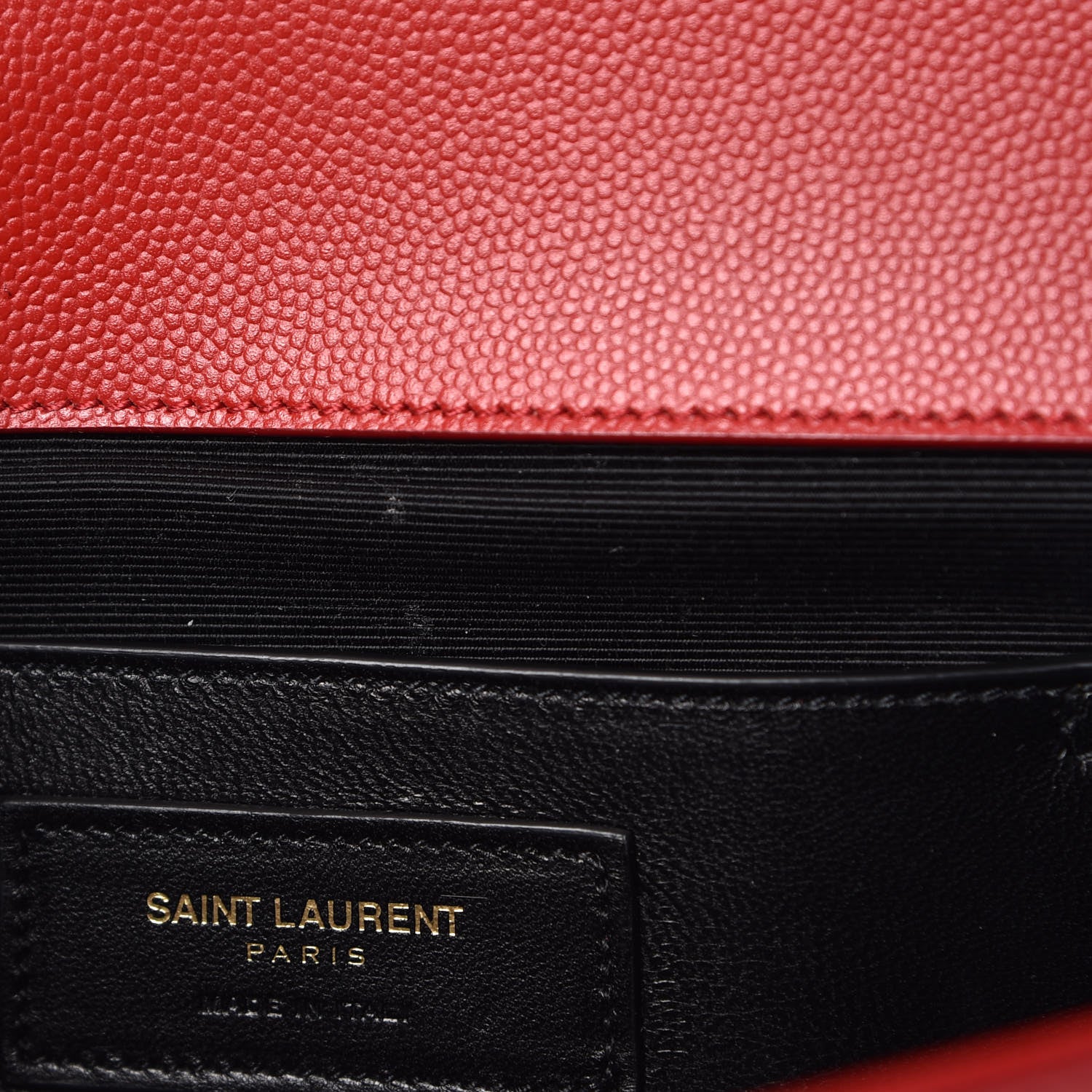 Saint Laurent Grain De Poudre Classic Monogram Cassandre Clutch New Red 10 of 10