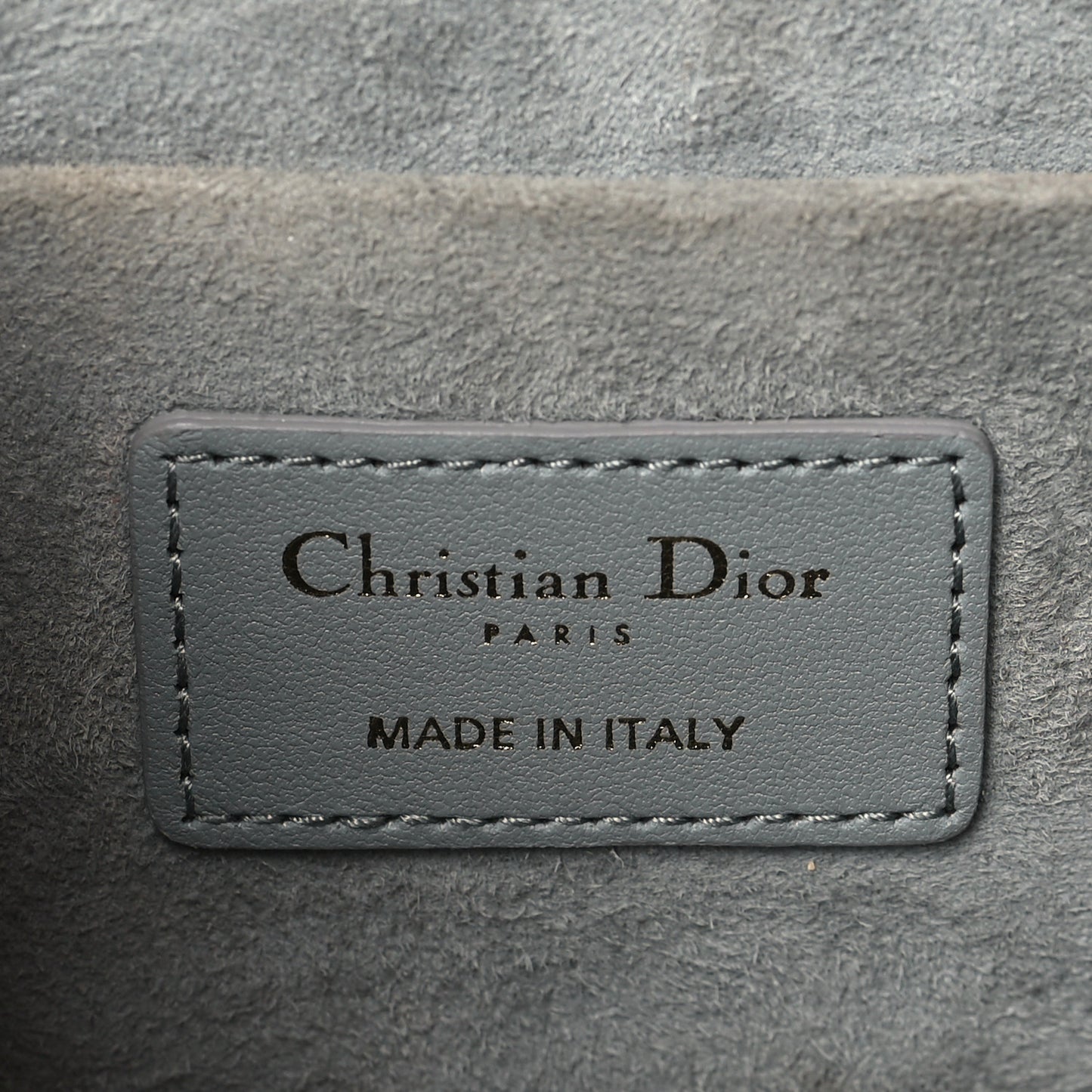 Lambskin Cannage Small Diortravel Vanity Case Grey