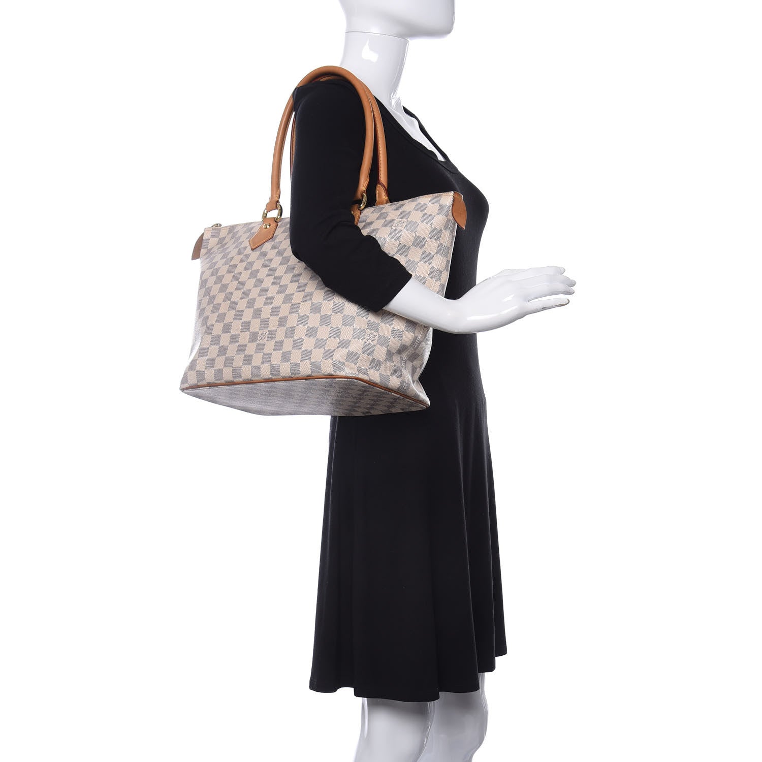 Louis Vuitton Damier Azur Saleya MM 2 of 11