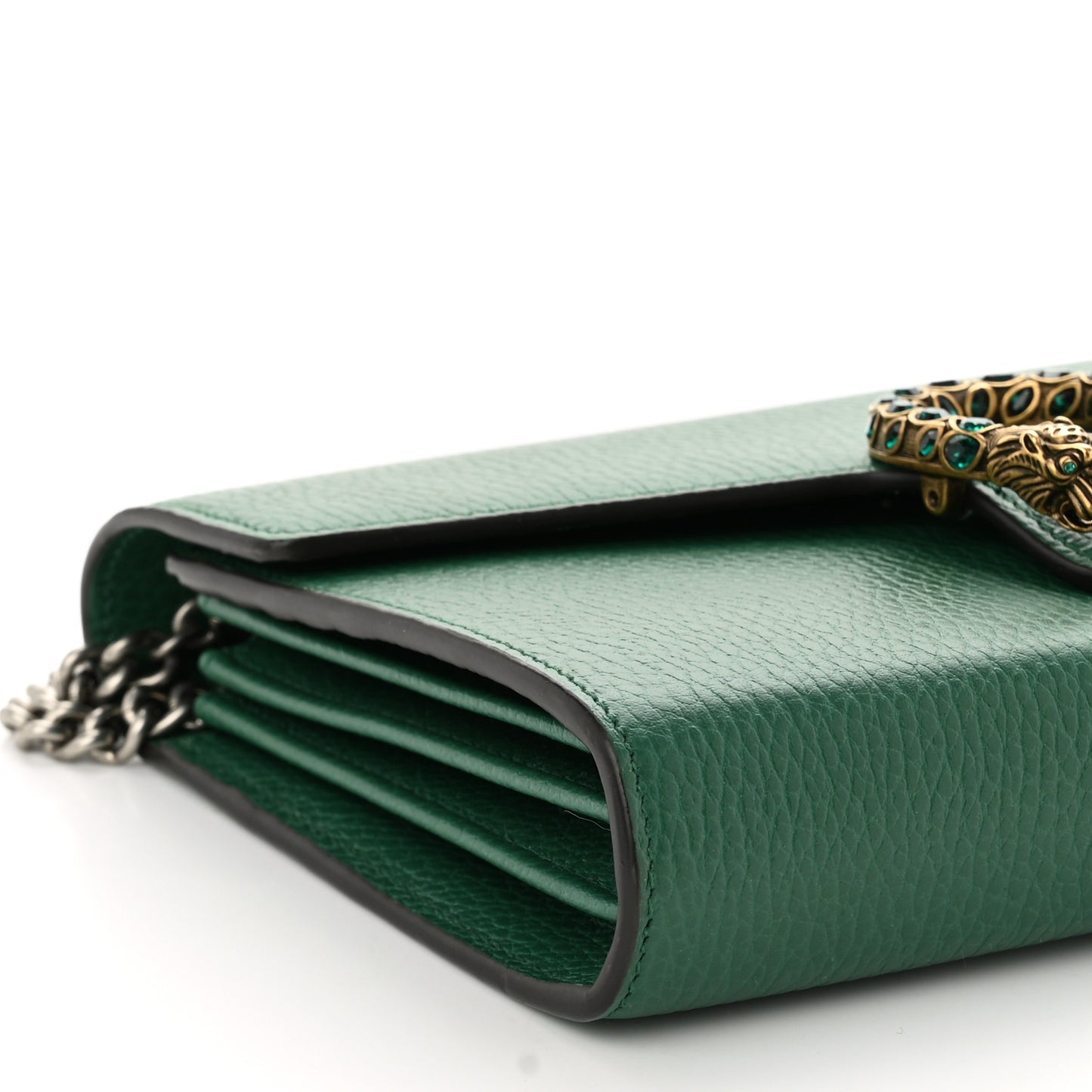 Calfskin Mini Dionysus Chain Wallet Emerald