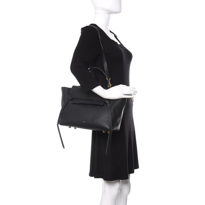 Celine Grained Calfskin Mini Belt Bag Black 2 of 10