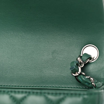 Chanel Lambskin Quilted Mini Square Flap Green 11 of 12