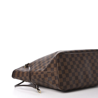 Louis Vuitton Damier Ebene Neo Neverfull MM Rose Ballerine 5 of 9