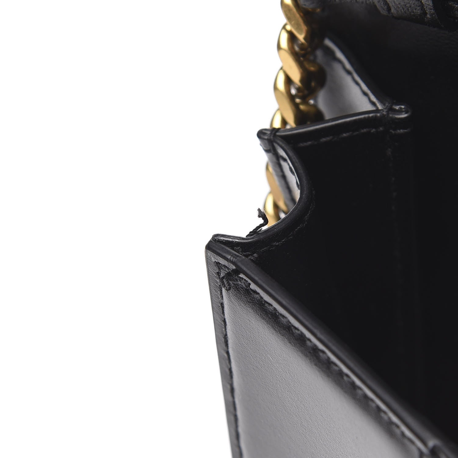 Balenciaga Shiny Box Calfskin Small Hourglass Evening Chain Bag Black 7 of 9