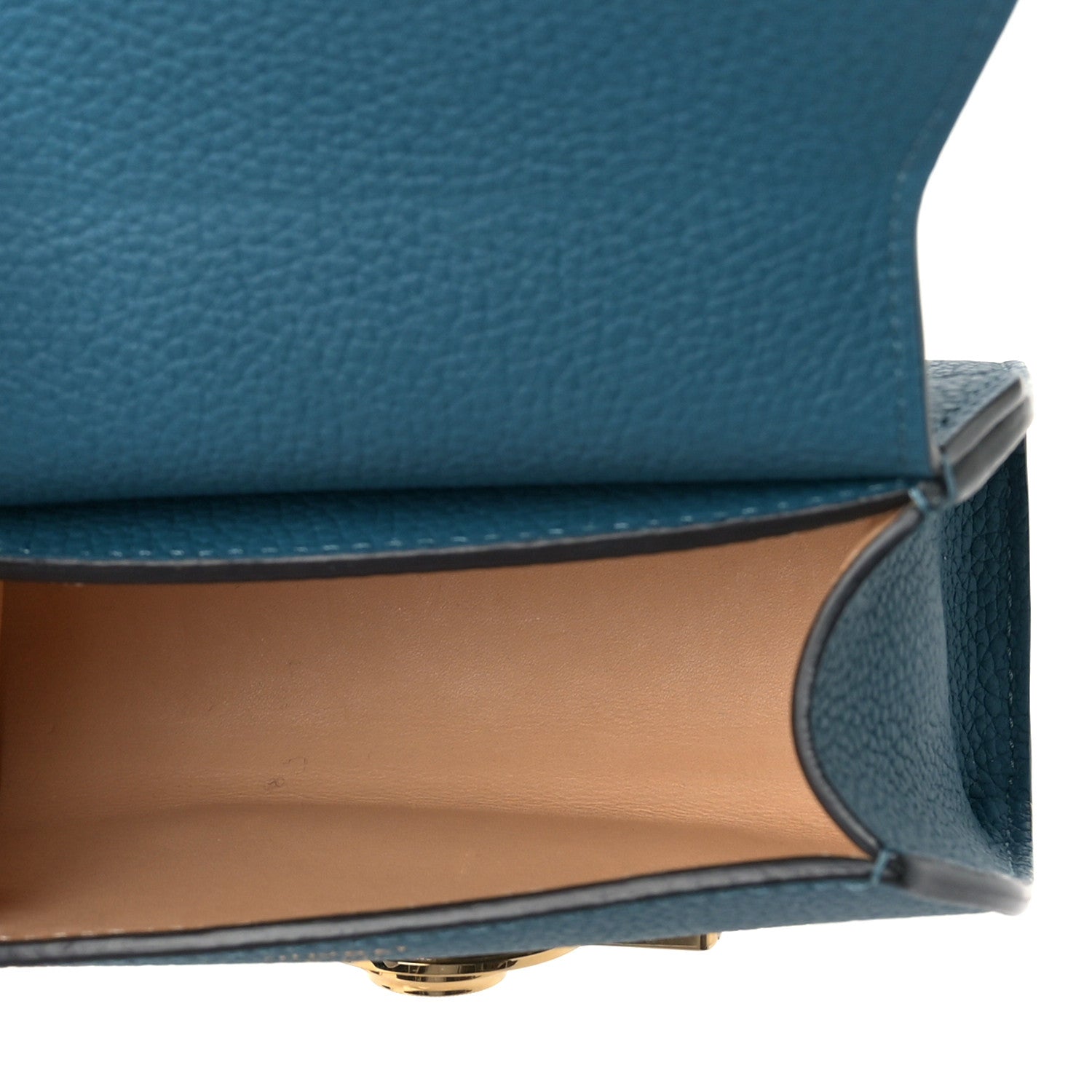 Moynat Taurillon Blush Rejane Nano Prussian Blue 4 of 7
