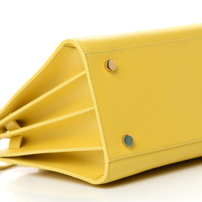 Saint Laurent Calfskin Small Sac De Jour Bag Yellow 6 of 10