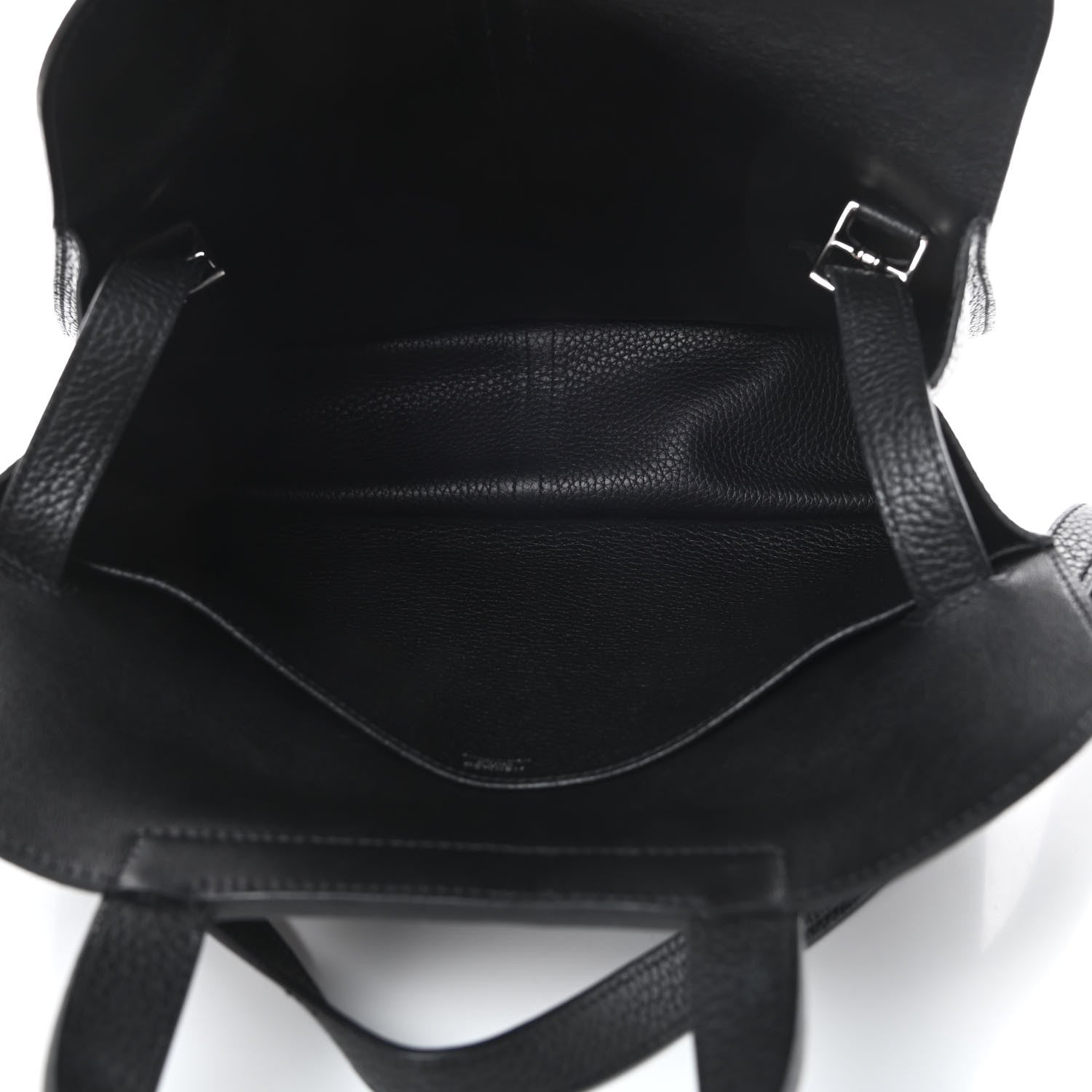 Hermes Taurillon Clemence Halzan 31 GM Black 6 of 17