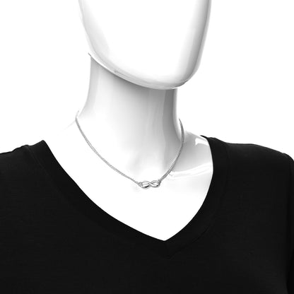 Tiffany Sterling Silver Infinity Pendant Necklace 2 of 5